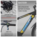 Alter 26" 002S PRO Model Electric Cycle with 36V 250W BLDC HUB Motor | LI-ION BATTERY | 95% PRE- Assembled with Charger